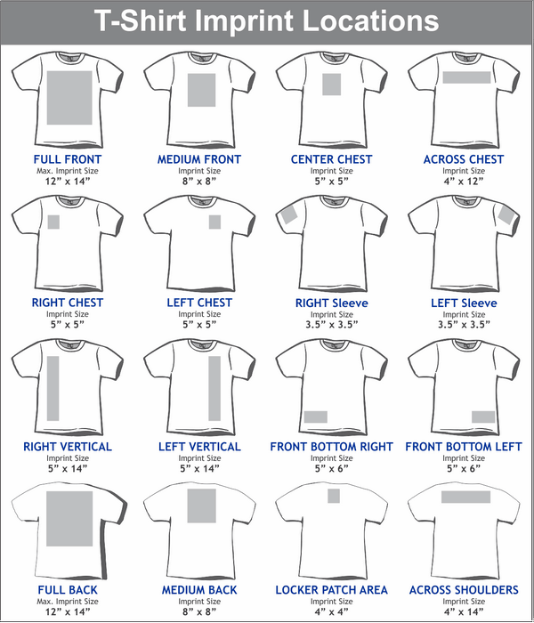 MAXIMUM APPAREL PRINT SIZES – mikeyprints